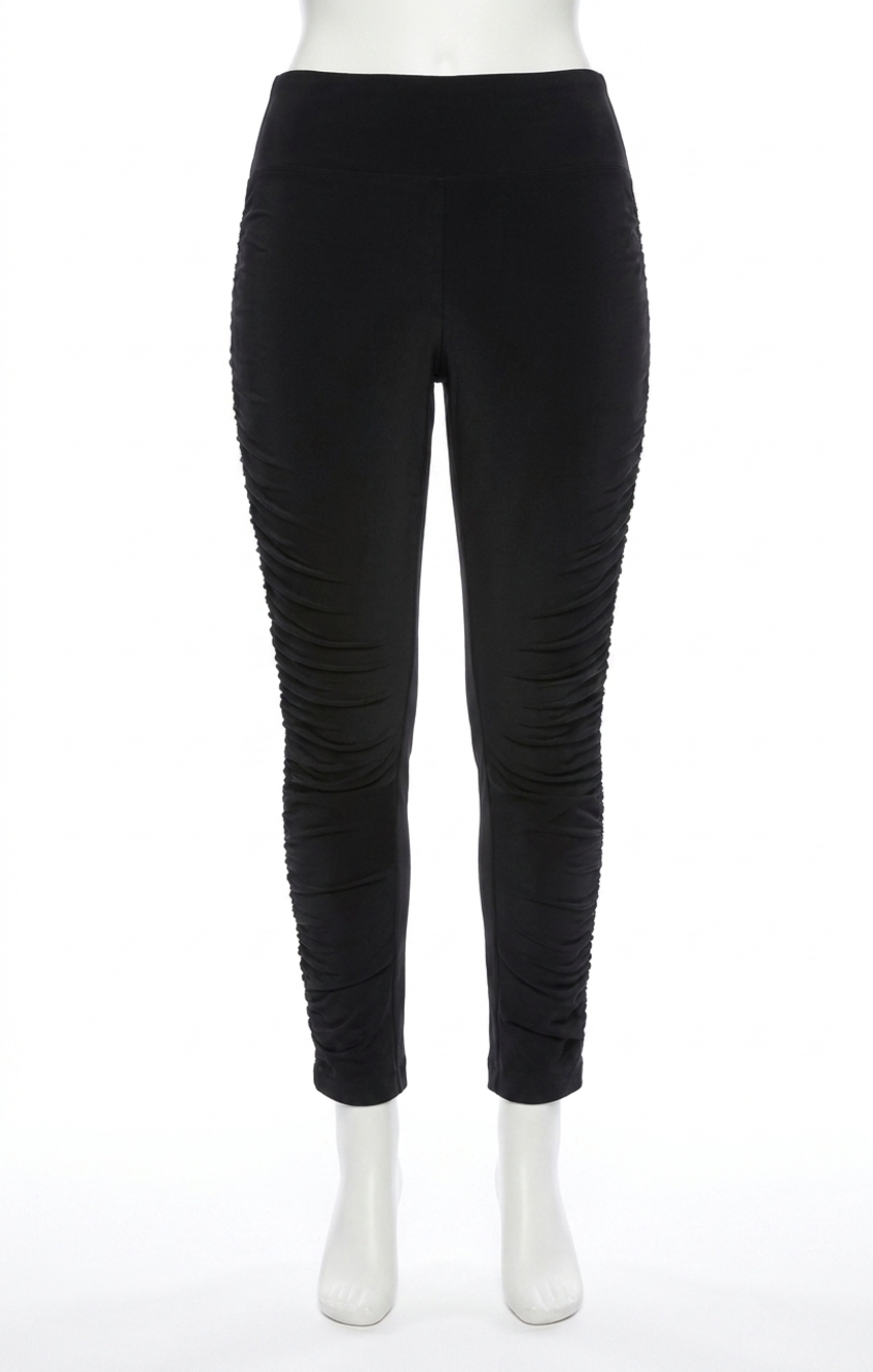 NEW SYMPLI women's ruched skinny pant in black